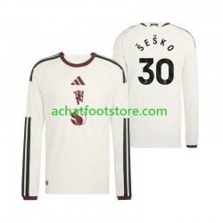 Maillot Manchester United Benjamin Sesko 30 3ème Tenue pour Homme 2026-2027 Manche Longue