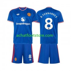 Maillot Manchester United Bruno Fernandes 8 Extérieur Tenue pour Enfant 2026-2027 Manche Courte