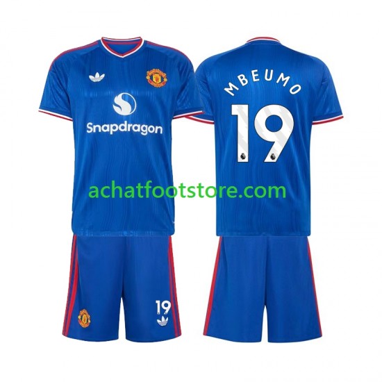 Maillot Manchester United Bryan Mbeumo 19 Extérieur Tenue pour Enfant 2026-2027 Manche Courte