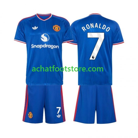 Maillot Manchester United Cristiano Ronaldo 7 Extérieur Tenue pour Enfant 2026-2027 Manche Courte