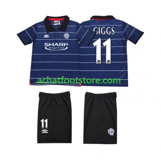 Maillot Manchester United GIGGS 11 Rétro Extérieur Tenue pour Enfant 2002 2022 Manche Courte