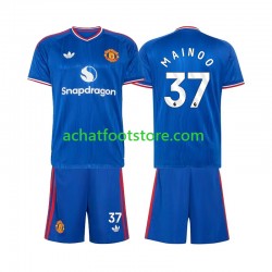 Maillot Manchester United Kobbie Mainoo 37 Extérieur Tenue pour Enfant 2026-2027 Manche Courte