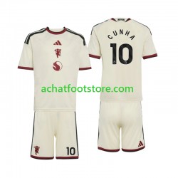Maillot Manchester United Matheus Cunha 10 3ème Tenue pour Enfant 2026-2027 Manche Courte