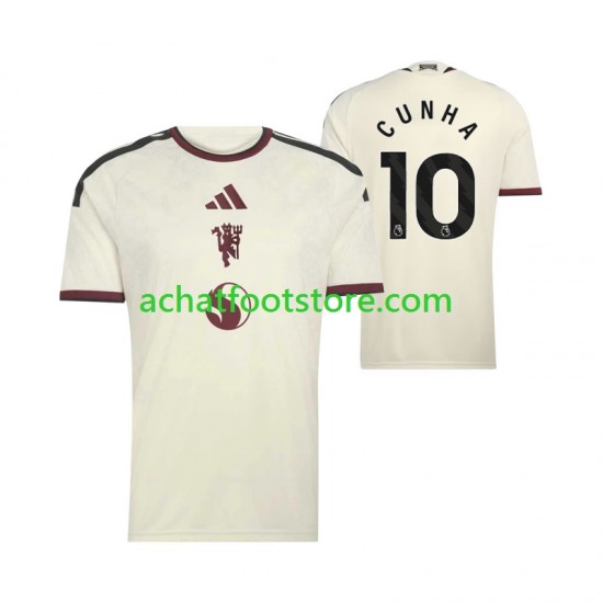 Maillot Manchester United Matheus Cunha 10 3ème Tenue pour Homme 2026-2027 Manche Courte