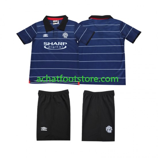 Maillot Manchester United Rétro Extérieur Tenue pour Enfant 2002 2022 Manche Courte