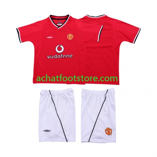 Maillot Manchester United Rétro Domicile Tenue pour Enfant 2022 2010 Manche Courte