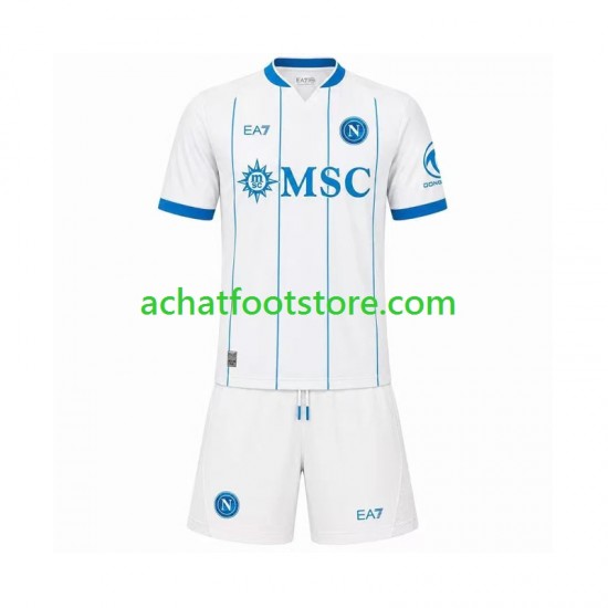 Maillot Naples Extérieur Tenue pour Enfant 2026-2027 Manche Courte