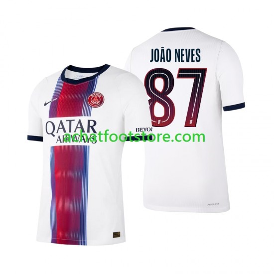 Maillot Paris Saint-Germain Joao Neves 87 Extérieur Tenue pour Homme 2026-2027 Manche Courte