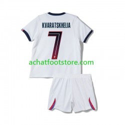 Maillot Paris Saint-Germain Khvicha Kvaratskhelia 7 Extérieur Tenue pour Enfant 2026-2027 Manche Courte