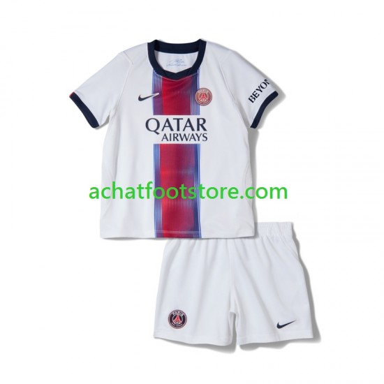 Maillot Paris Saint-Germain Extérieur Tenue pour Enfant 2026-2027 Manche Courte