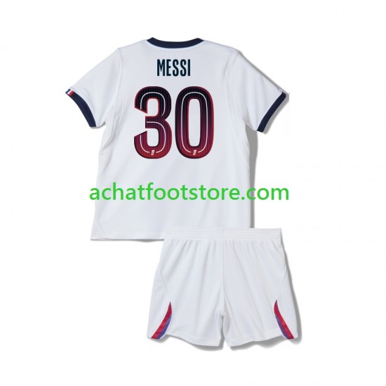 Maillot Paris Saint-Germain Lionel Messi 30 Extérieur Tenue pour Enfant 2026-2027 Manche Courte