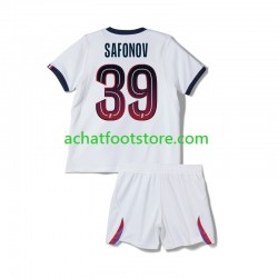 Maillot Paris Saint-Germain Matvey Safonov 39 Extérieur Tenue pour Enfant 2026-2027 Manche Courte
