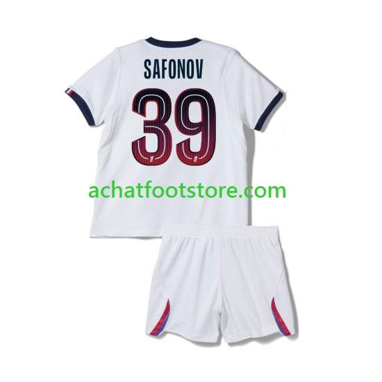 Maillot Paris Saint-Germain Matvey Safonov 39 Extérieur Tenue pour Enfant 2026-2027 Manche Courte