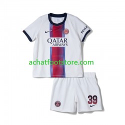 Maillot Paris Saint-Germain Matvey Safonov 39 Extérieur Tenue pour Enfant 2026-2027 Manche Courte