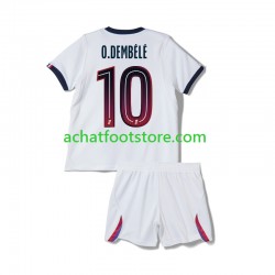 Maillot Paris Saint-Germain Ousmane Dembele 10 Extérieur Tenue pour Enfant 2026-2027 Manche Courte