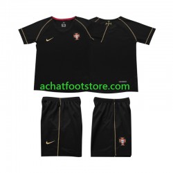 Maillot Portugal Rétro Extérieur Tenue pour Enfant 2006 Manche Courte