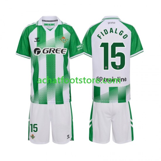 Maillot Real Betis Fidalgo 15 Domicile Tenue pour Enfant 2026-2027 Manche Courte