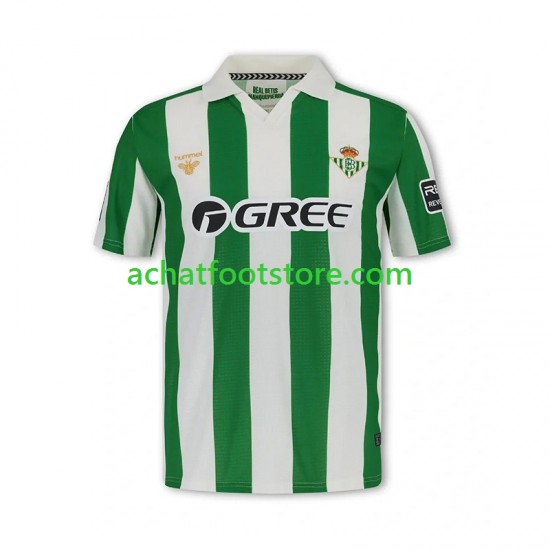 Maillot Real Betis Rétro Domicile Tenue pour Homme 2025-2026 Manche Courte