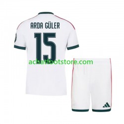Maillot Real Madrid Arda Guler 15 Domicile Tenue pour Enfant 2026-2027 Manche Courte