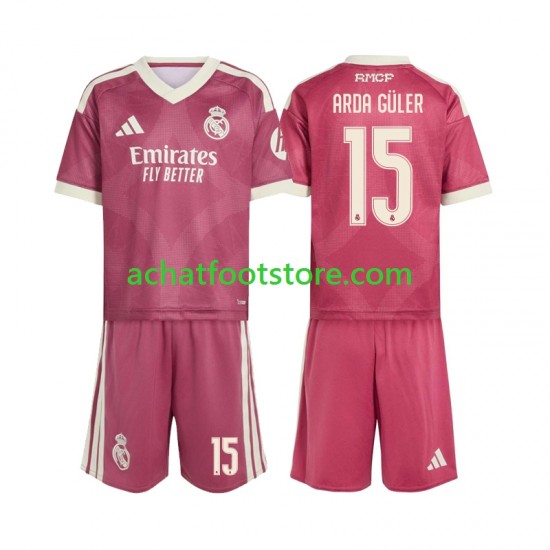 Maillot Real Madrid Arda Guler 15 3ème Tenue pour Enfant 2026-2027 Manche Courte