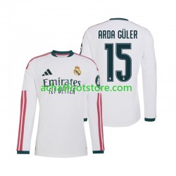 Maillot Real Madrid Arda Guler 15 Domicile Tenue pour Homme 2026-2027 Manche Longue
