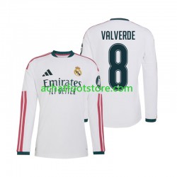 Maillot Real Madrid Federico Valverde 8 Domicile Tenue pour Homme 2026-2027 Manche Longue