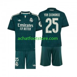 Maillot Real Madrid Yan Diomande 25 Extérieur Tenue pour Enfant 2026-2027 Manche Courte