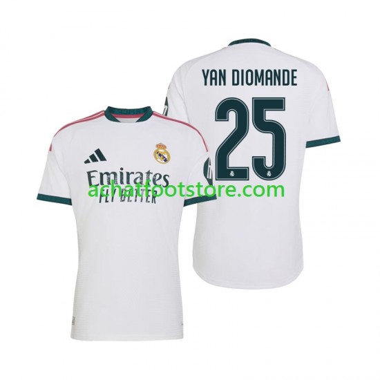 Maillot Real Madrid Yan Diomande 25 Domicile Tenue pour Homme 2026-2027 Manche Courte