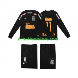 Maillot Santos FC NEYMAR JR 11 Classic Rétro Extérieur Tenue pour Enfant 2012 2013 Manche Longue