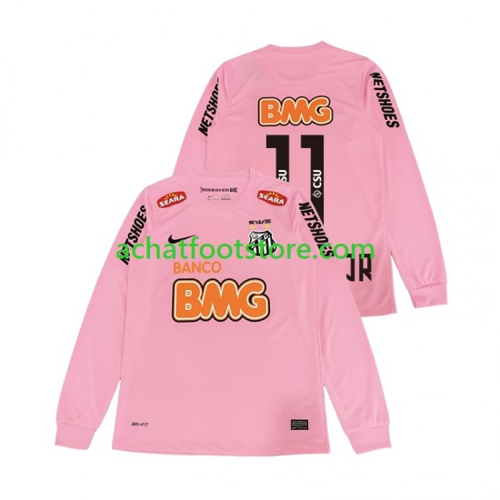Maillot Santos FC Neymar JR 11 Rétro 4ème Tenue pour Homme 2012 2013 Manche Longue