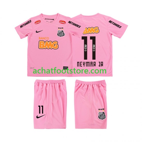 Maillot Santos FC Neymar JR 11 Rétro 4ème Tenue pour Enfant 2012 2013 Manche Courte