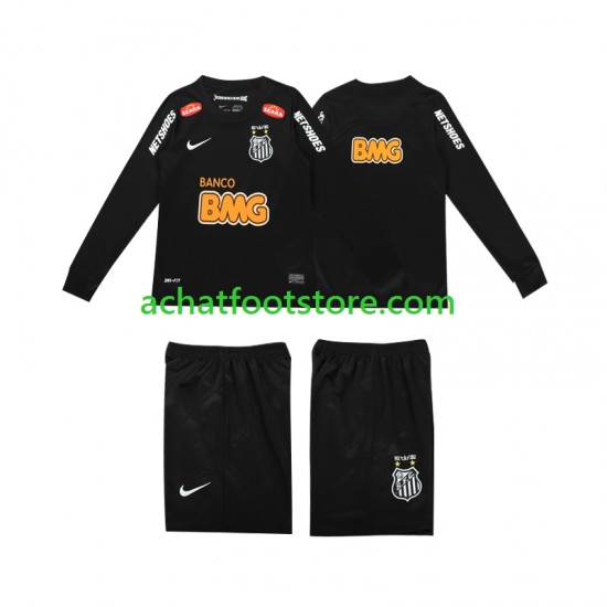 Maillot Santos FC Classic Rétro Extérieur Tenue pour Enfant 2012 2013 Manche Longue