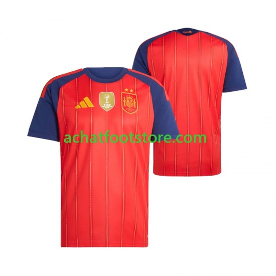 Maillot Espagne 2-star Domicile Tenue pour Homme 2026-2027 Manche Courte