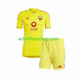 Maillot AS Rome Gardien Domicile Tenue pour Enfant 2023-2024 Manche Courte