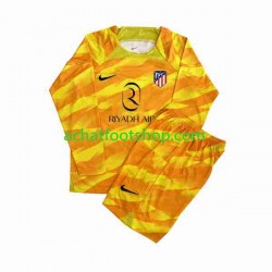 Maillot Atlético Madrid Orangecolor Gardien pour Enfant 2023-2024 Manche Longue