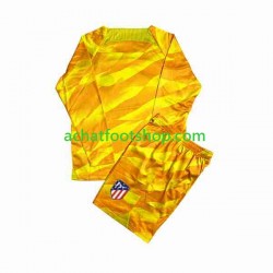 Maillot Atlético Madrid Orangecolor Gardien pour Enfant 2023-2024 Manche Longue