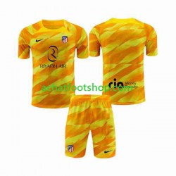Maillot Atlético Madrid Orangecolor Gardien pour Enfant 2023-2024 Manche Courte