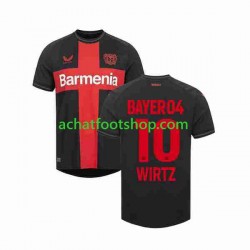 Maillot Bayer 04 Leverkusen Florian Wirtz 10 Domicile Tenue pour Homme 2023-2024 Manche Courte