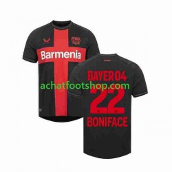 Maillot Bayer 04 Leverkusen Victor Boniface 22 Domicile Tenue pour Homme 2023-2024 Manche Courte