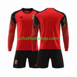 Maillot Belgique Domicile Tenue pour Enfant Coupe du Monde 2022 Manche Longue Maillot Belgique Domicile Tenue pour Enfant Coupe du Monde 2022 Manche Longue