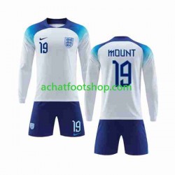 Maillot Angleterre Mount 19 Domicile Tenue pour Enfant Coupe du Monde 2022 Manche Longue Maillot Angleterre Mount 19 Domicile Tenue pour Enfant Coupe du Monde 2022 Manche Longue