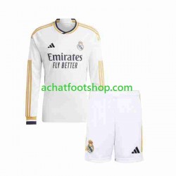 Maillot Real Madrid Domicile Tenue pour Enfant 2023-2024 Manche Longue
