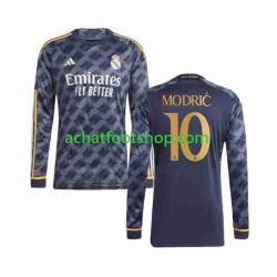 Maillot Real Madrid Modrić Luka 10 Extérieur Tenue pour Homme 2023-2024 Manche Longue