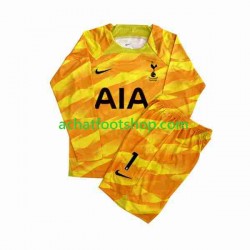 Maillot Tottenham Hotspur Hugo Orangecolor Gardien Extérieur Tenue pour Enfant 2023-2024 Manche Longue