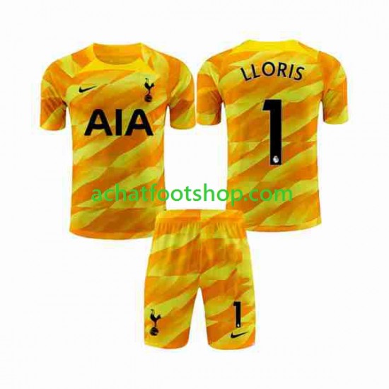 Maillot Tottenham Hotspur Hugo Orangecolor Gardien Extérieur Tenue pour Enfant 2023-2024 Manche Courte