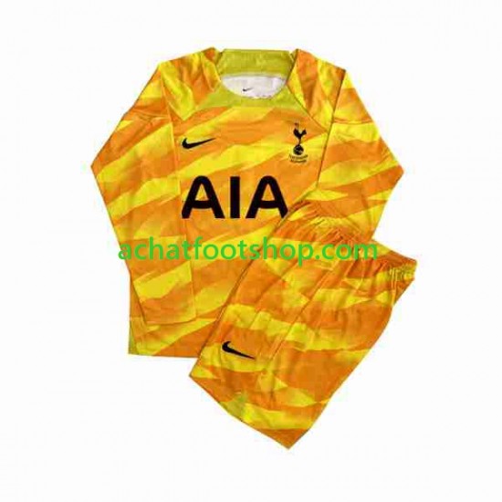 Maillot Tottenham Hotspur Orangecolor Gardien Extérieur Tenue pour Enfant 2023-2024 Manche Longue