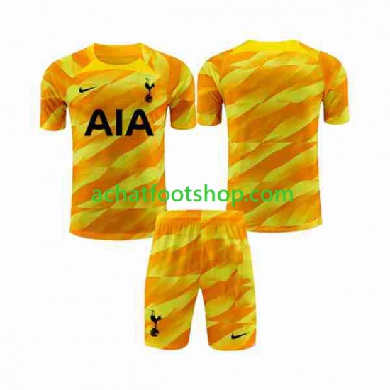 Maillot Tottenham Hotspur Orangecolor Gardien Extérieur Tenue pour Enfant 2023-2024 Manche Courte