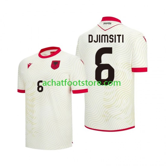 Maillot Albanie Berat Djimsiti 6 Extérieur Tenue pour Homme Coupe du Monde 2026 Manche Courte