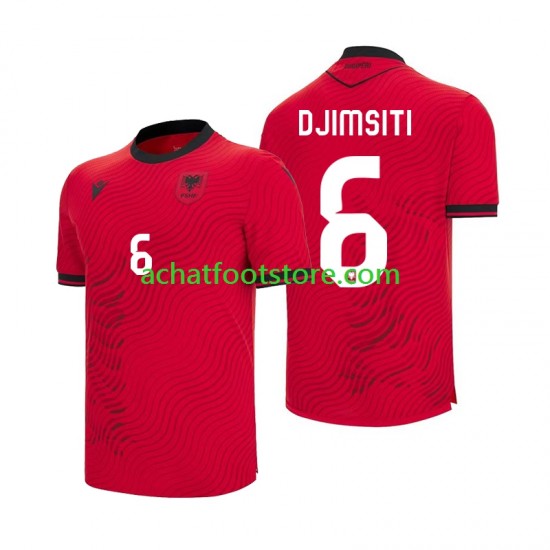 Maillot Albanie Berat Djimsiti 6 Domicile Tenue pour Homme Coupe du Monde 2026 Manche Courte