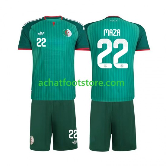 Maillot Algérie Ibrahim Maza 22 Extérieur Tenue pour Enfant 2026 Manche Courte